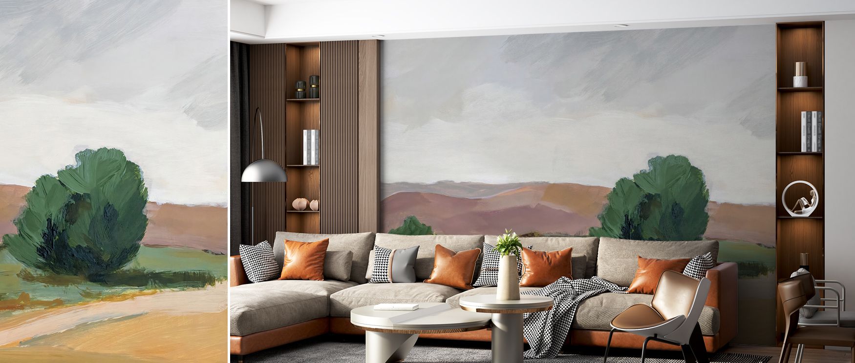 Micro-textures sit below the drawing to warm neutrals; Take A Walk Wallpaper resists plastic flatness in living spaces. Edges feather slightly. Transitions feel honest. Panels align neatly. Continuity is strong. Serenity spreads evenly. The look is timele