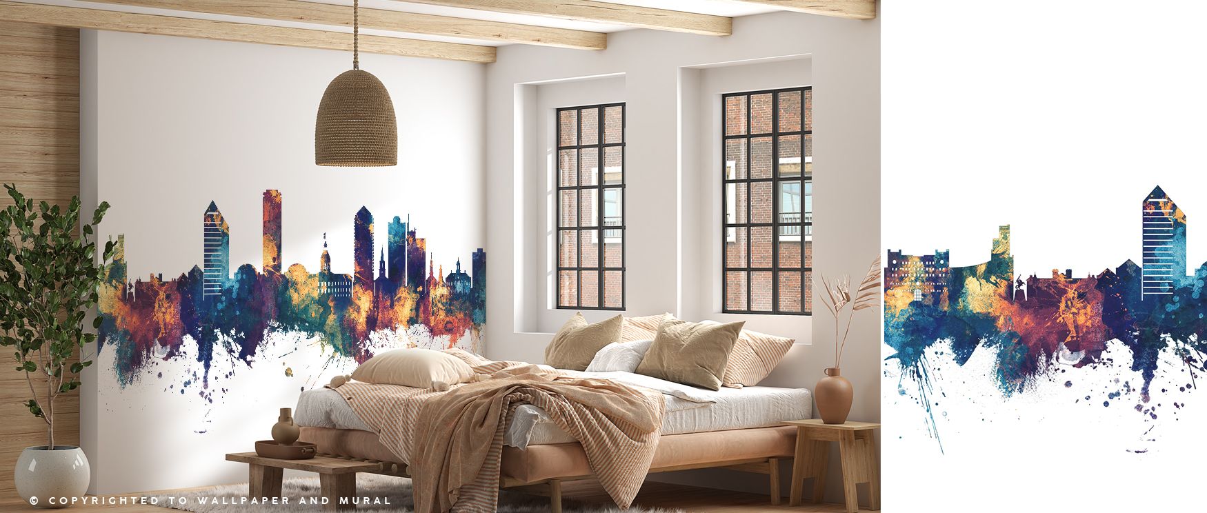 Tiered silhouettes advance in calm sequence as bronze edges spark gently; Tallahassee Florida Skyline Blue & Bronze Wallpaper holds the skyline poised. Offices gain composed focus. Lines remain clean. Blues stay dignified. Space breathes. Rhythm is sure. 