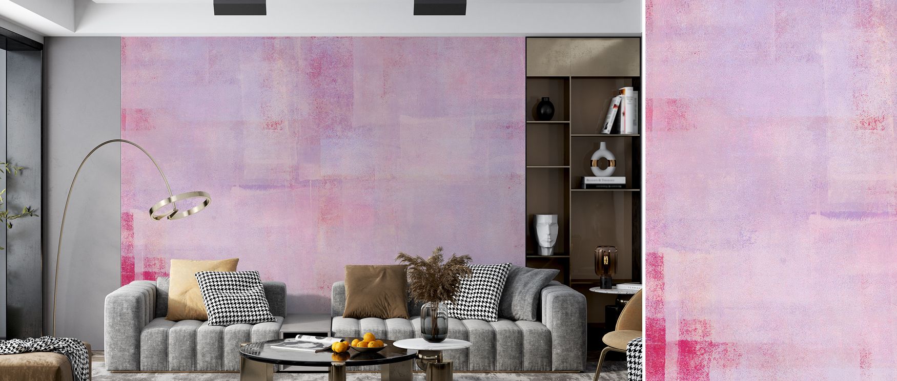 Lines of texture suggest woven softness without heaviness. Texture Fields Pink Wallpaper maintains refinement. Offices feel stylish. Surfaces glow naturally. Imagery conveys poise. Balance sustains tone. Elegance frames atmosphere. Serenity persists softl