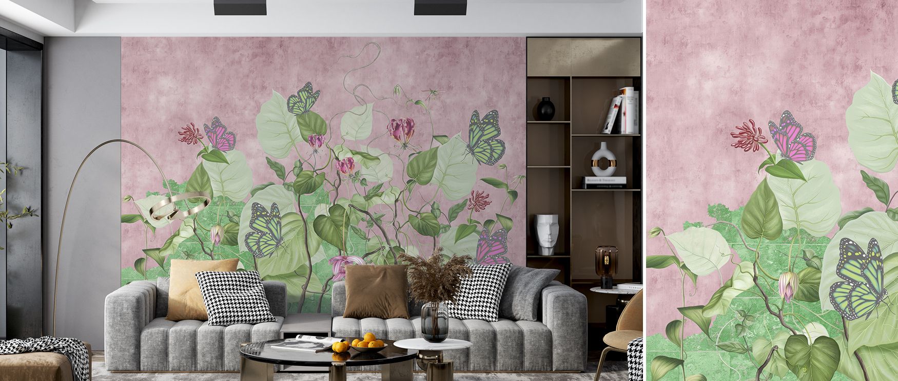 Negative air keeps clusters spaced, preventing crowding; The Butterfly Effect Wallpaper preserves openness. Living rooms feel light. Imagery conveys grace. Balance sustains rhythm. Elegance continues smoothly. Calmness frames design. Serenity holds. The m
