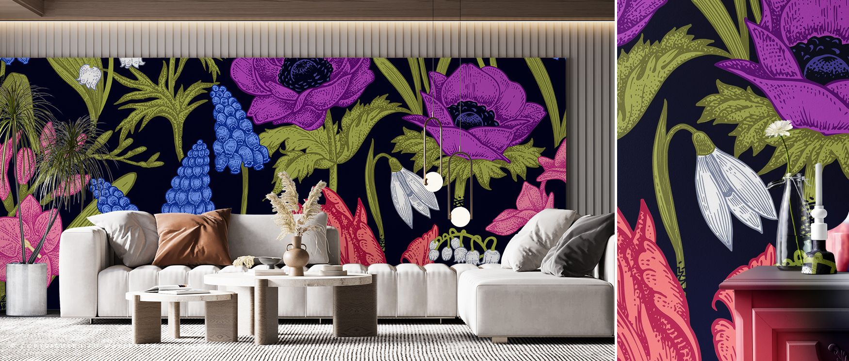 Contours align seamlessly across panels, maintaining continuity; The Rabbits View Dark Wallpaper resists breaks. Playrooms feel immersive. Surfaces glow calmly. Imagery conveys playfulness. Balance defines tone. Elegance persists gracefully. Serenity fram