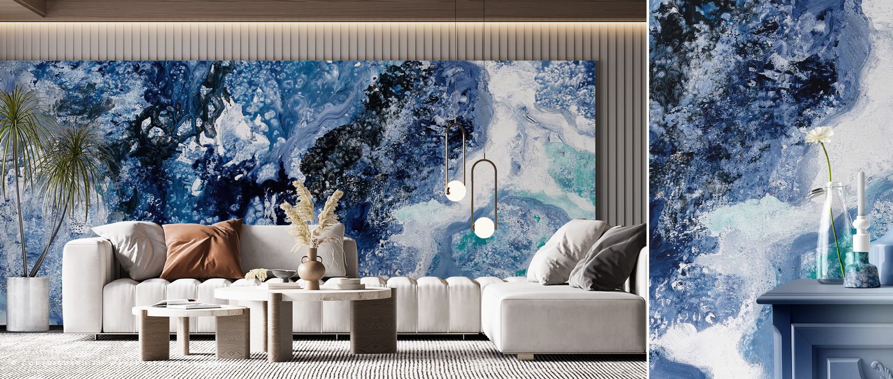 Negative space keeps surfaces open, breathing air into the scene. Tidal Reflection Wallpaper sustains clarity. Surfaces glow calmly. Imagery conveys order. Balance defines mood. Calm persists softly. Elegance sustains imagery. Serenity frames atmosphere. 