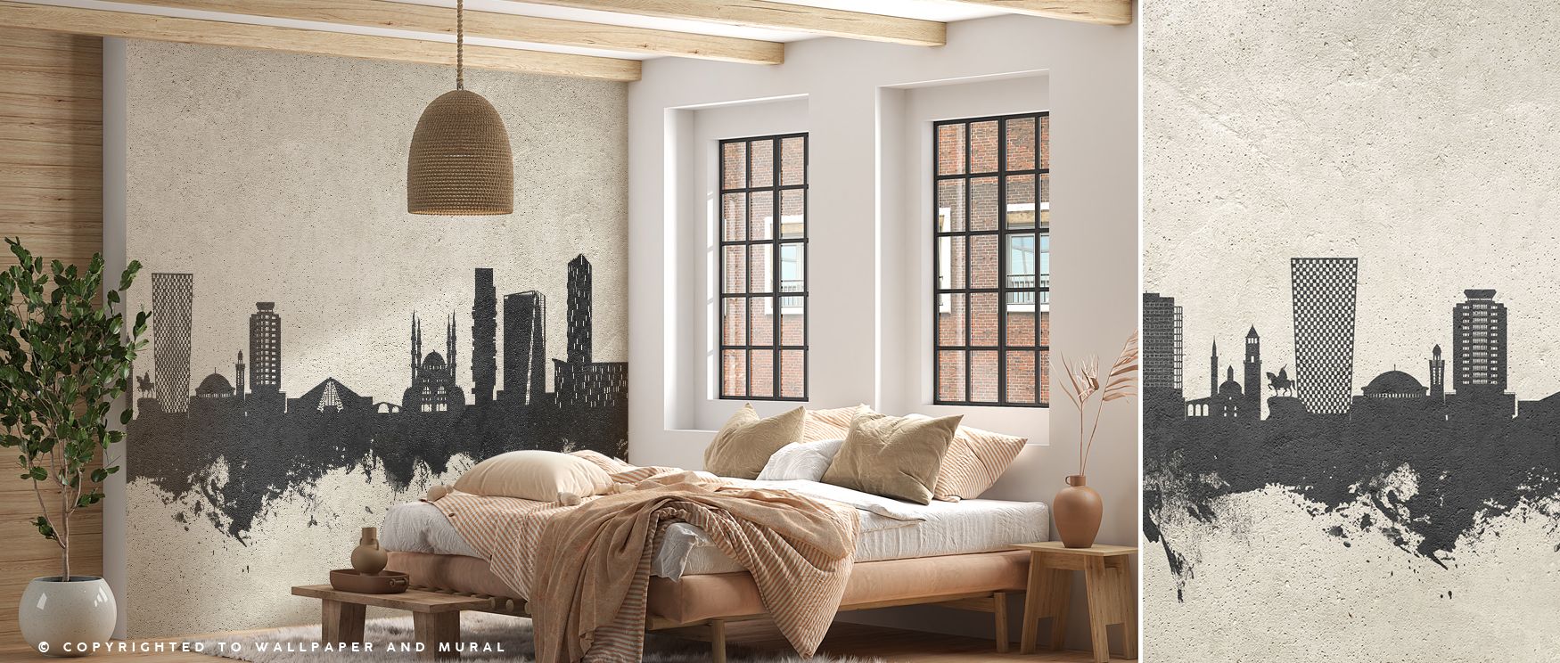 Crisp silhouettes climb steadily, their outlines poised. Tirana Skyline Concrete Wallpaper balances imagery with order. Surfaces glow calmly. Imagery conveys clarity. Balance defines skyline. Calm persists gently. Elegance frames tone. The design feels re