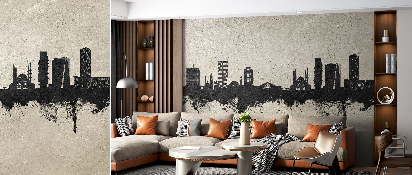 Subtle shading enriches depth cues without heaviness. Tirana Skyline Concrete Wallpaper renders transitions softly. Surfaces glow steadily. Imagery conveys balance. Calmness frames mood. Elegance defines skyline. Serenity continues gently. The look is com