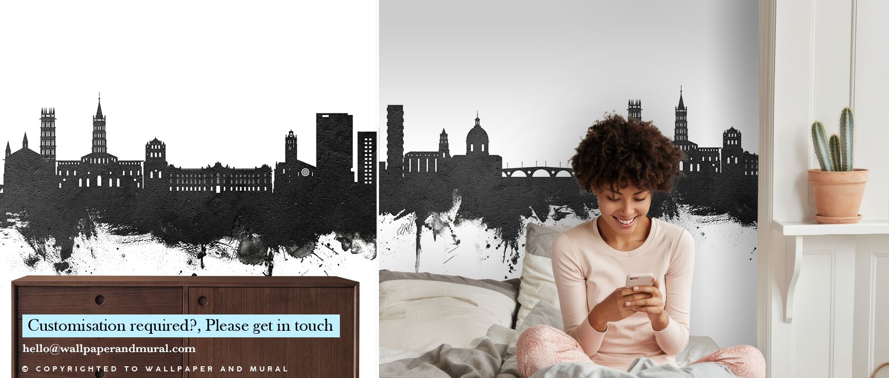 Continuity across panels keeps silhouettes unbroken. Toulouse France Skyline Black & White Wallpaper maintains seamless flow. Surfaces glow consistently. Imagery conveys clarity. Balance defines skyline. Calm persists gently. Elegance frames rhythm. Seren