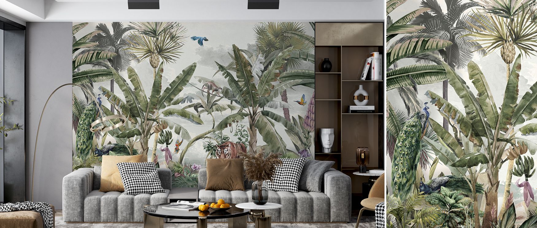 A chorus of leaf edges feathers into ground tones; Tropic Fantasy Wallpaper avoids cut-outs in bedrooms. Lines soften slightly. Repeats hide well. Tonal steps are close. The canopy feels whole. Calm energy flows. 
