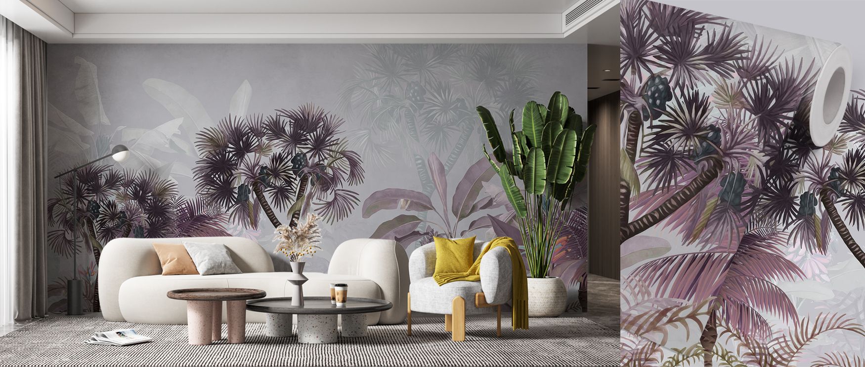Translucent shading preserves the hush of filtered sun; Tropical Forest Strolls Skylight Wallpaper suits office reading nooks. Glare is absent. Tones stay cool-fresh. Flow is unbroken. The canopy breathes. Balance is clear. 