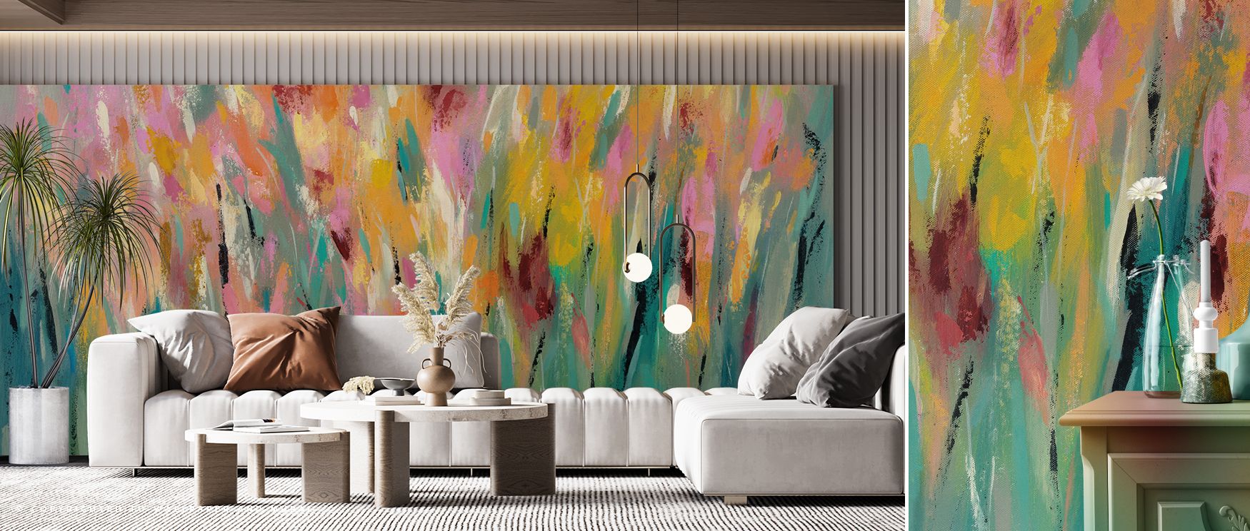 Highlights shimmer sparingly on crown edges; Tulip Turnpike Wallpaper uses restraint. Study corners feel light. Surfaces glow warmly. Balance stays even. Petals glisten subtly. Rhythm holds steady. Serenity lingers. The look is timeless. 