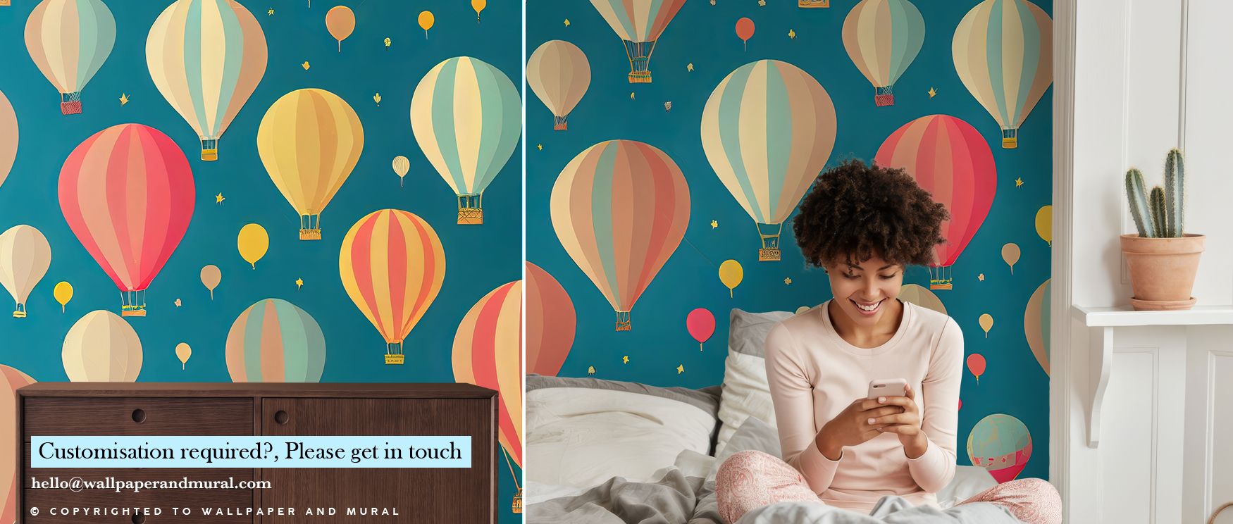Balloons vary in scale, creating depth naturally. Up and Away Wallpaper curates rhythm carefully. Nurseries glow warmly. Surfaces feel bright. Balance persists clearly. Rhythm flows smoothly. Serenity defines imagery. Elegance sustains mood. The design fe