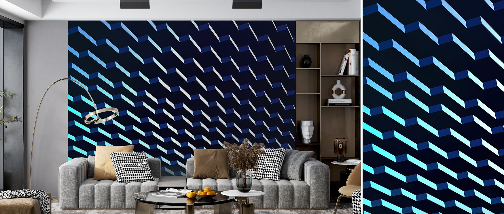 The palette balances muted neutrals with refined accents. Up or Across Wallpaper tempers chroma thoughtfully for bedrooms. Surfaces glow warmly. Rhythm holds true. Balance remains steady. Serenity defines imagery. Elegance sustains tone. The look feels co