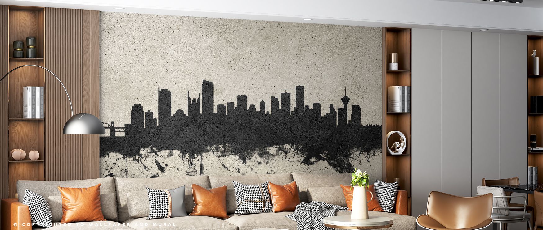 Strong anchors at base give weight to silhouettes. Vancouver Canada Skyline Concrete Wallpaper sustains harmony in bedrooms. Surfaces glow softly. Rhythm flows gently. Balance stays constant. Serenity persists evenly. Elegance continues smoothly. The effe
