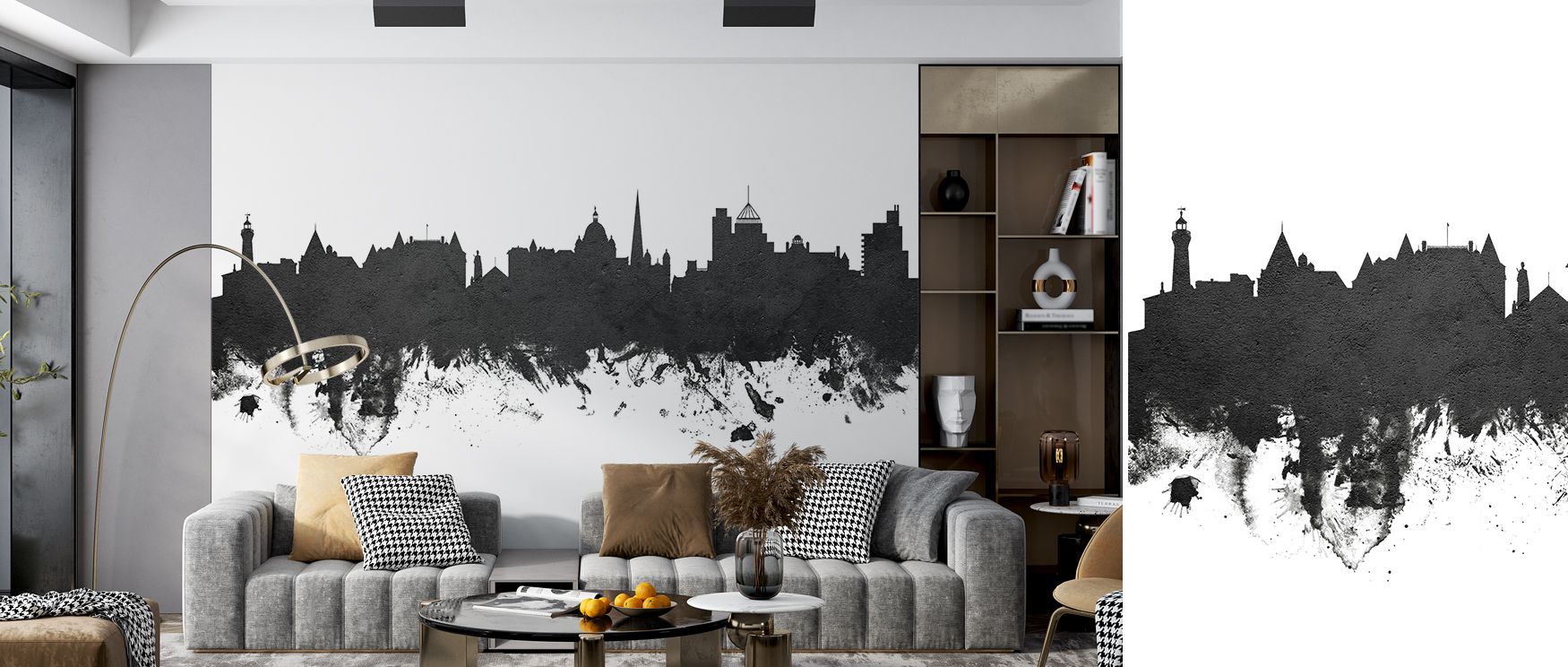 Monochrome palette favors gentle gradients over harsh contrast. Victoria Canada Skyline Black & White Wallpaper curates discipline. Study spaces gain focus. Surfaces glow softly. Depth remains believable. Calm prevails. The mood is urbane. 