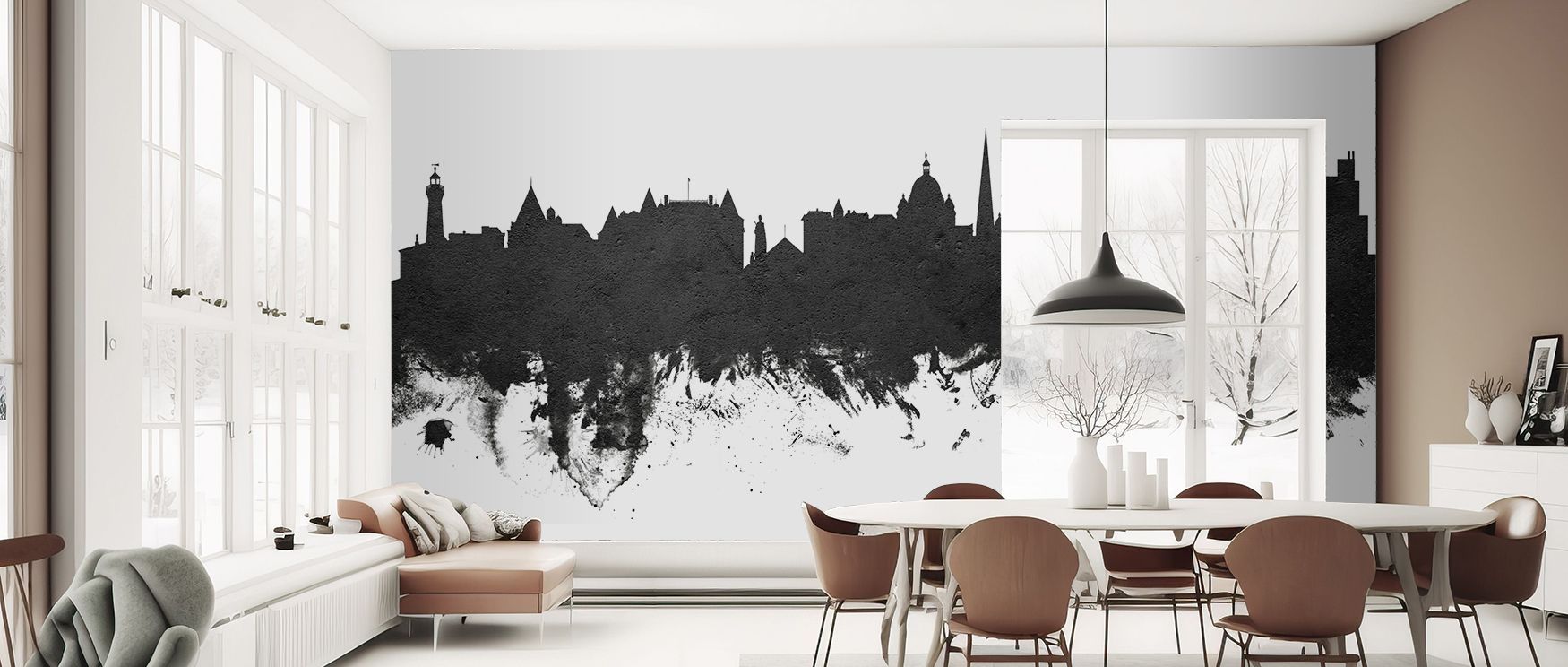 Interval logic alternates massing and fine towers. Victoria Canada Skyline Black & White Wallpaper avoids monotony. Bedrooms feel balanced. Airy gaps relieve weight. Pace is even. Harmony endures. The scene feels elegant. 