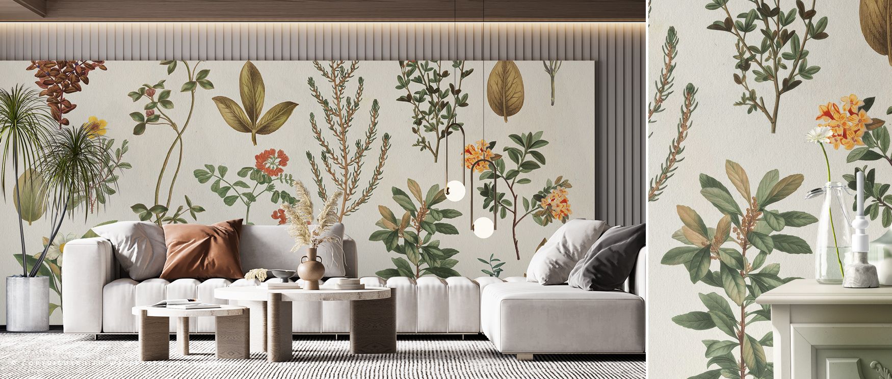 Highlights kiss petal edges sparingly as sparkle. Victorian Garden Wallpaper manages light. Dining nooks gain warmth. Shadows stay soft. Movement is calm. Order persists gently. The mood is refined. 