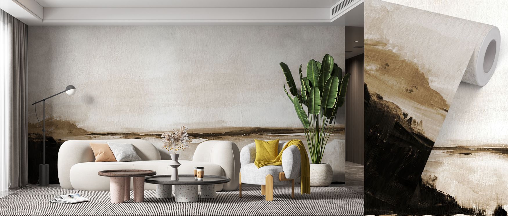 Shaded contours soften ridges, keeping composition gentle. Vintage Landscape Mountainside Wallpaper sustains harmony in bedrooms. Lines stay calm. Balance holds firmly. Atmosphere feels serene. Order persists. Elegance lingers. 