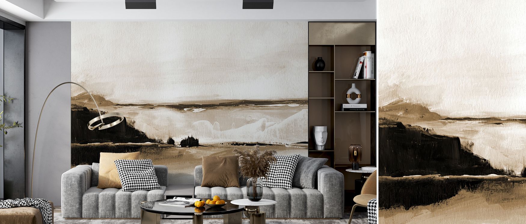 Seam joins extend slopes seamlessly across panels. Vintage Landscape Mountainside Wallpaper keeps flow intact. Rooms read unified. Repeats align neatly. Rhythm continues. Balance sustains. The view feels whole. 
