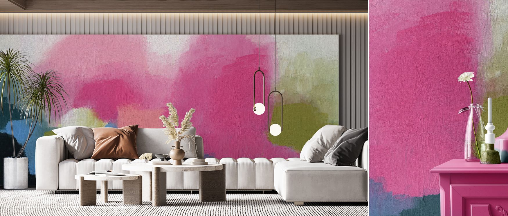 Gradients soften transitions between tones. Vividscape Wallpaper curates depth with care. Lounges gain refinement. Surfaces glow brightly. Rhythm remains balanced. Balance holds steady. Serenity continues. The design is modern. 
