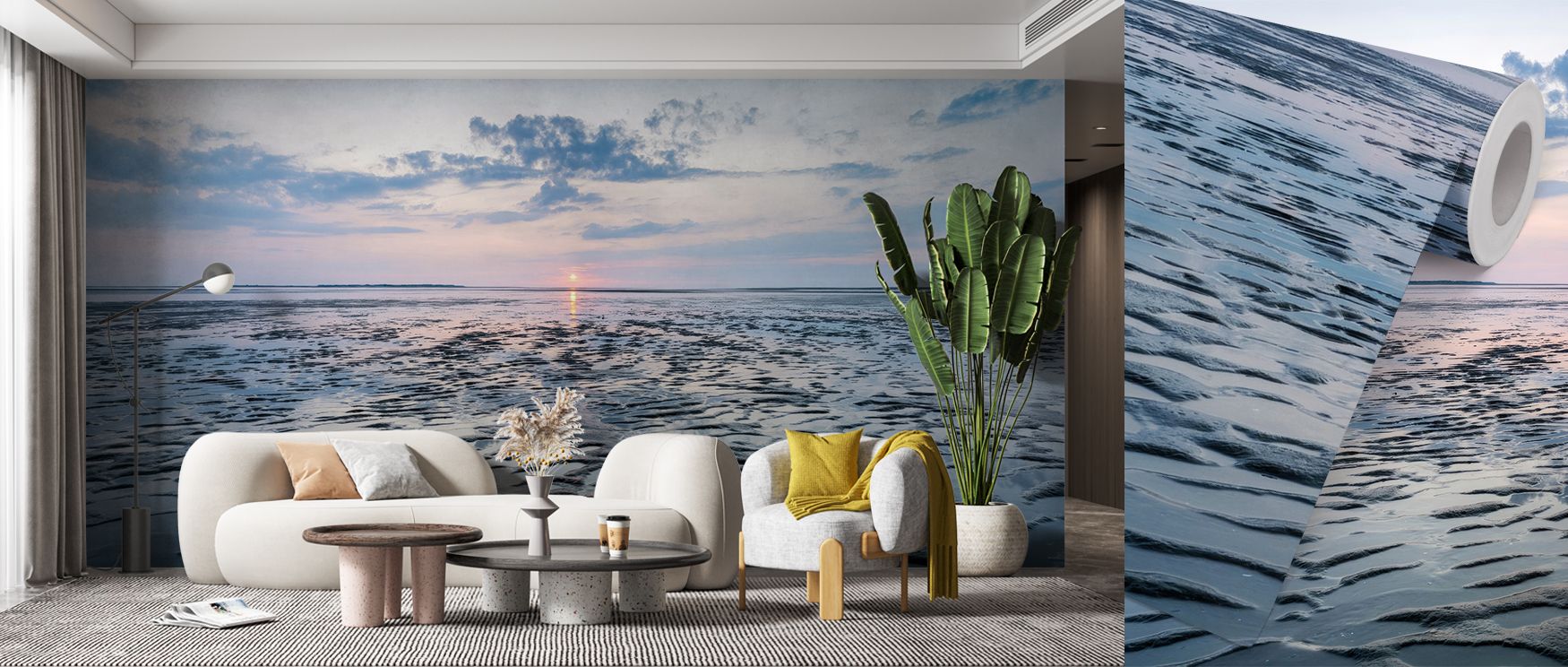 Negative spaces provide openness without heaviness. Wadden Sea Wallpaper manages clarity in offices. Surfaces glow evenly. Rhythm persists smoothly. Balance is intact. Serenity defines imagery. Elegance lingers. 