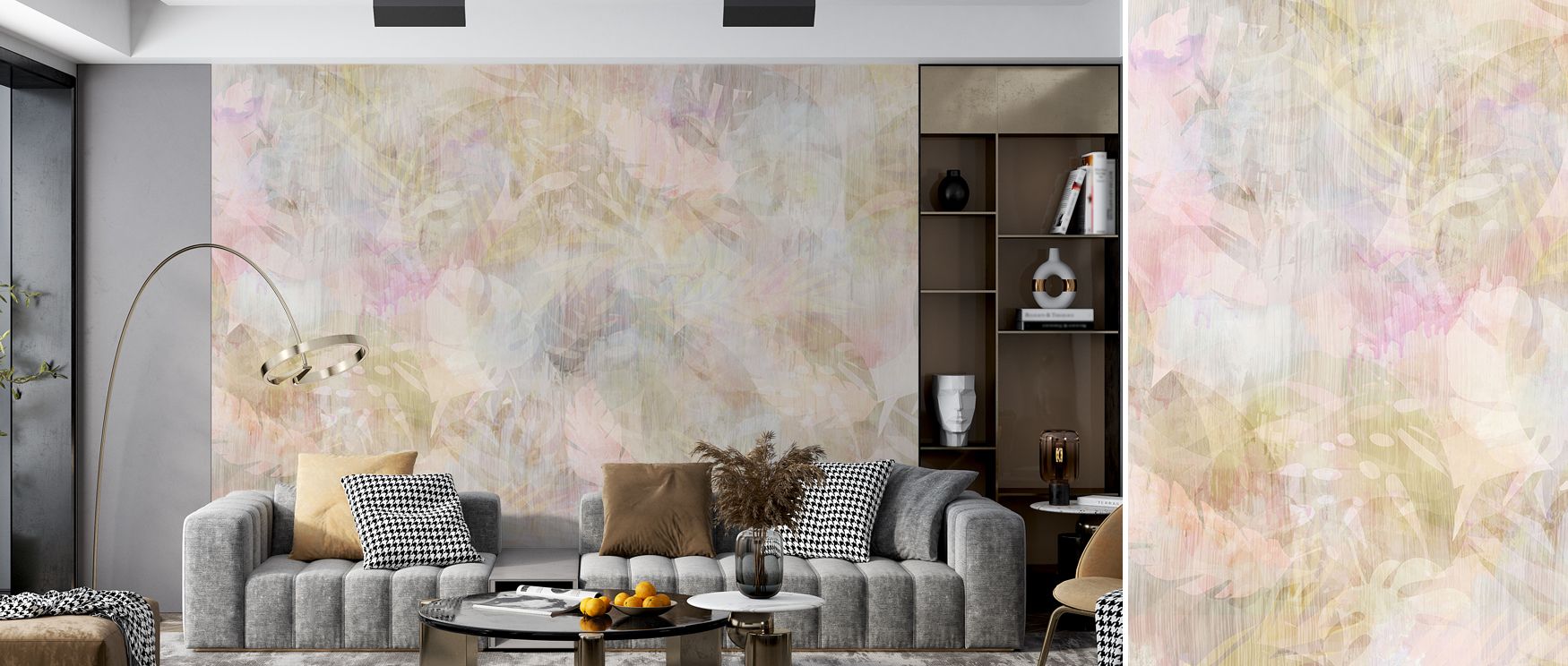 The Washed Tropic Wallpaper captures the vitality of lush foliage with expressive detail. Its natural rhythm enlivens living spaces, offering richness in bedrooms and creative energy in offices. This design brings tropical landscapes indoors with elegance