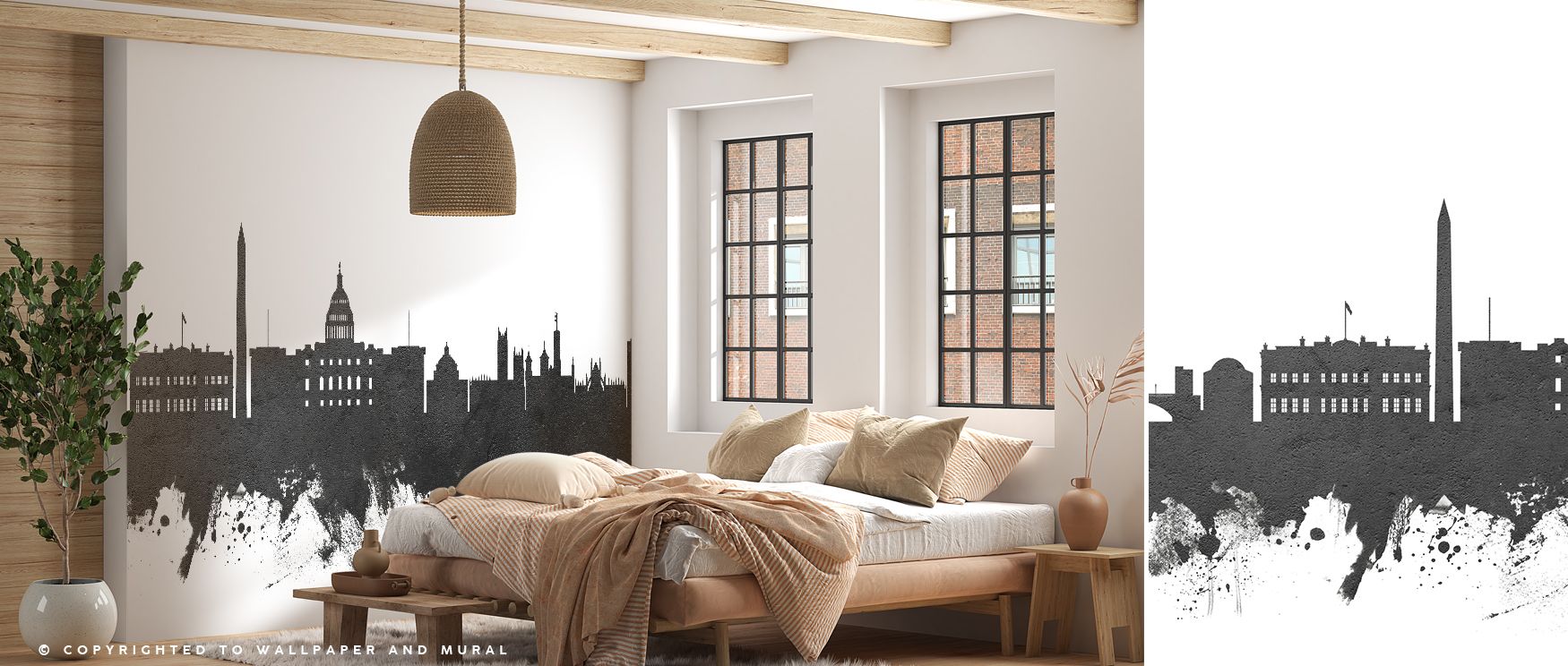 Washington DC Skyline Wallpaper creates bold impact with monochrome detail, capturing iconic architecture. Its strong imagery enhances living rooms with urban sophistication while providing timeless elegance. Offices gain cultural presence through its str