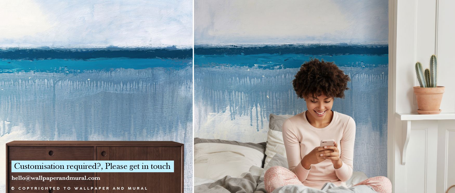Subtle tones define the Water and Air Wallpaper, ensuring interiors feel refined and calming. Its imagery captures balance between flowing water and open air, creating restful bedrooms, serene living rooms, and inspiring workspaces. 