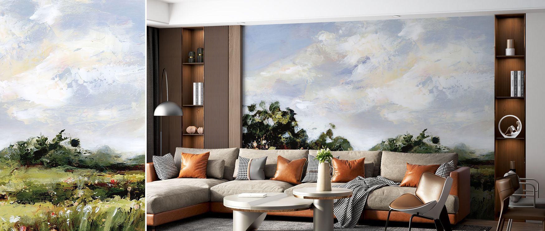 The Wildflower Meadow Wallpaper enriches walls with blossoms arranged in serene rhythm. Its floral compositions reflect natural elegance, uplifting bedrooms, kitchens, or living rooms with calm expression and delicate charm. 