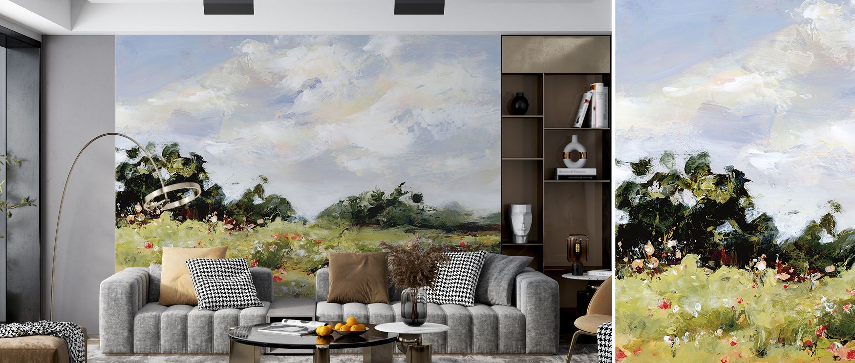 Blossoms arranged in poetic compositions define the Wildflower Meadow Wallpaper, capturing serenity. Its floral imagery enriches bedrooms, kitchens, or living spaces with delicate artistry and calm visual rhythm rooted in natural charm. 