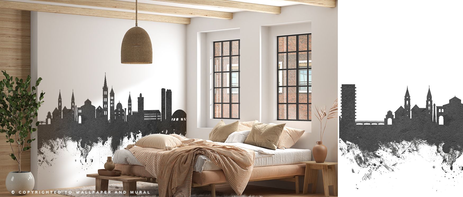 The Zadar Croatia Skyline Black & White Wallpaper captures coastal structures with bold contrasts. Its imagery conveys cultural refinement, enriching bedrooms, offices, or living rooms with timeless artistry and urban sophistication. 