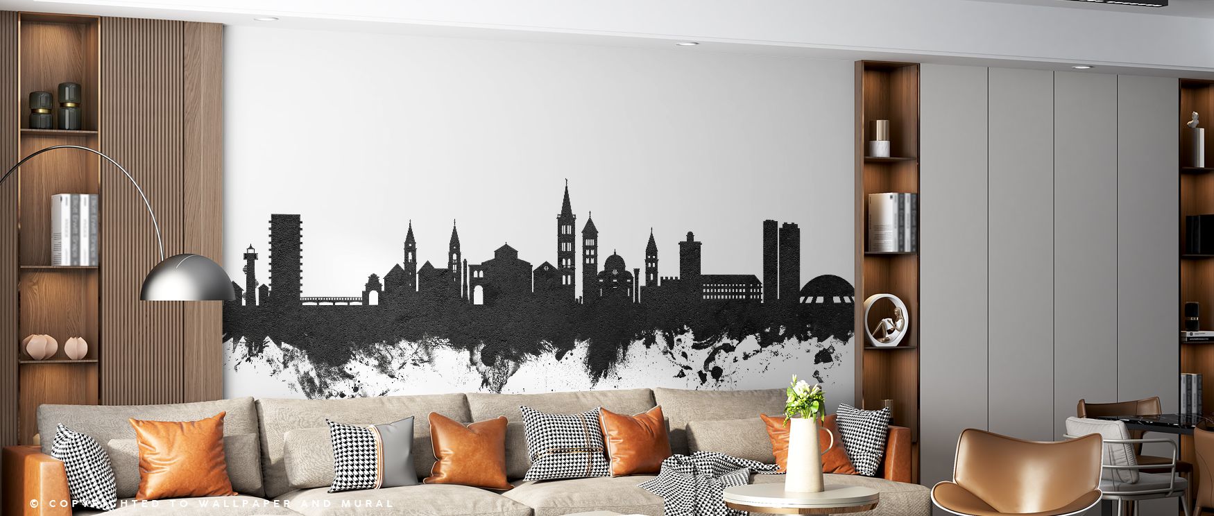 Strong silhouettes define the Zadar Croatia Skyline Black & White Wallpaper, where coastal architecture is highlighted in balanced tones. Its design reflects heritage, uplifting bedrooms, offices, or shared interiors with urban refinement. 