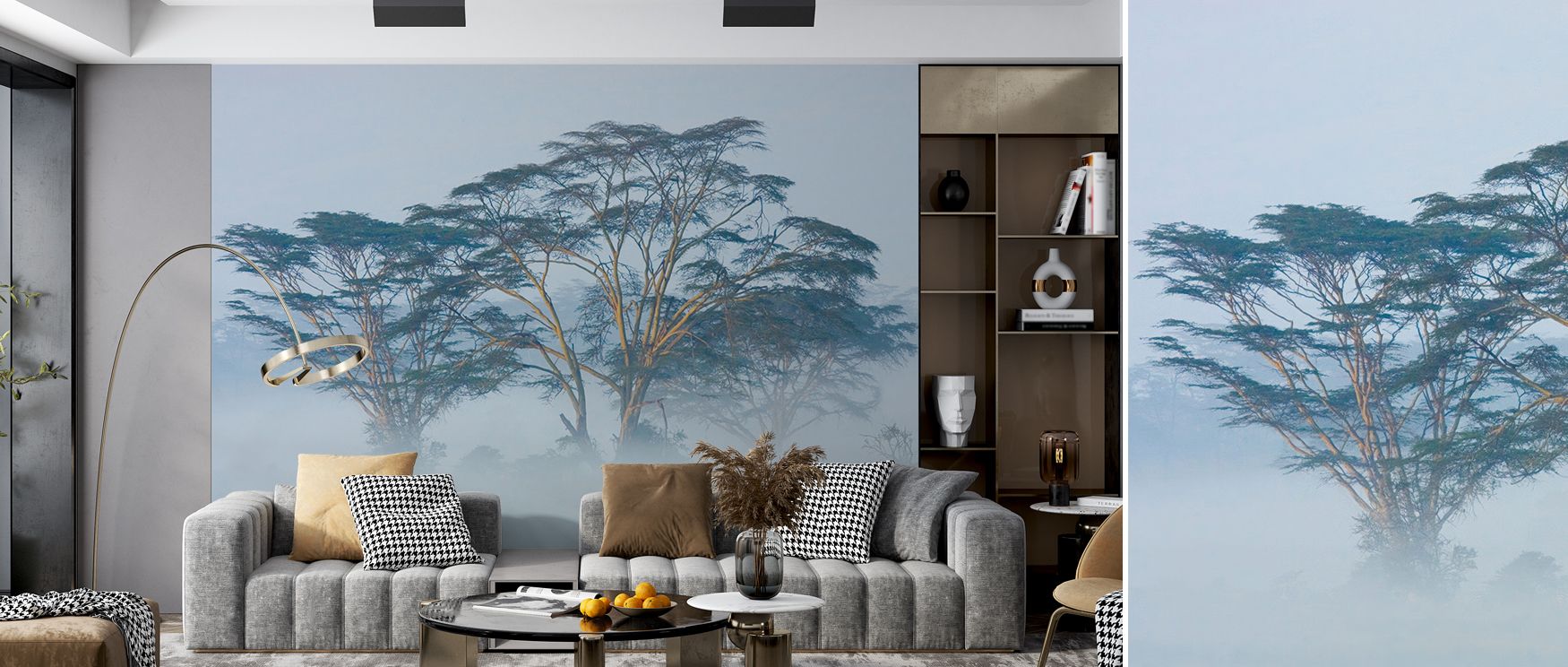 Acacia Pride Wallpaper embodies decorative charm through detailed acacia imagery. Its design reflects elegance, enriching bedrooms, offices, or living areas with timeless natural refinement. 