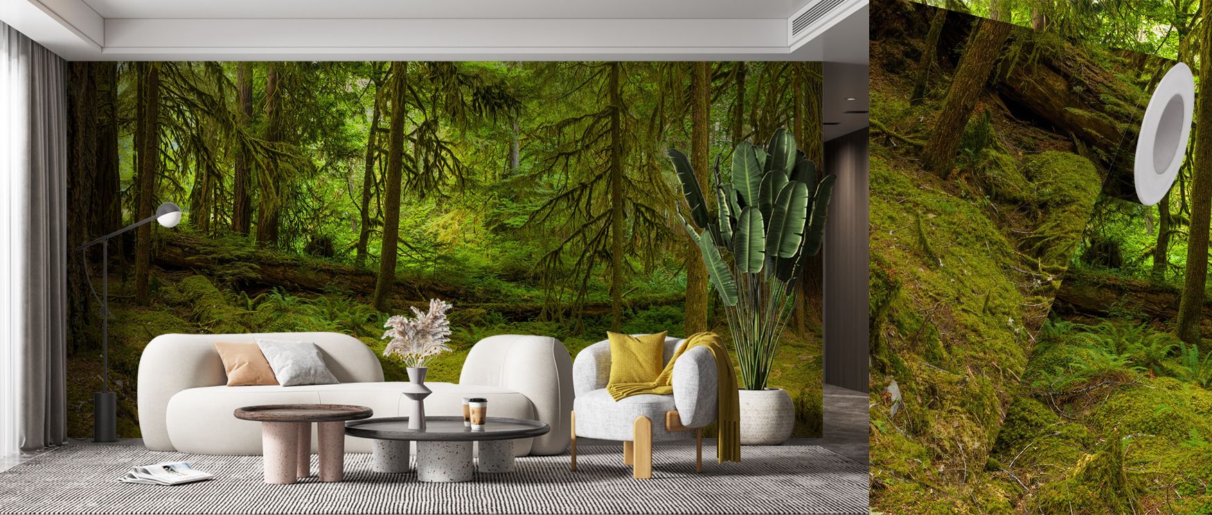 Ancient Groves Wallpaper embodies natural rhythm with expressive imagery. Its design conveys refinement, uplifting bedrooms, offices, or living spaces with mystical decorative artistry and calm elegance. 
