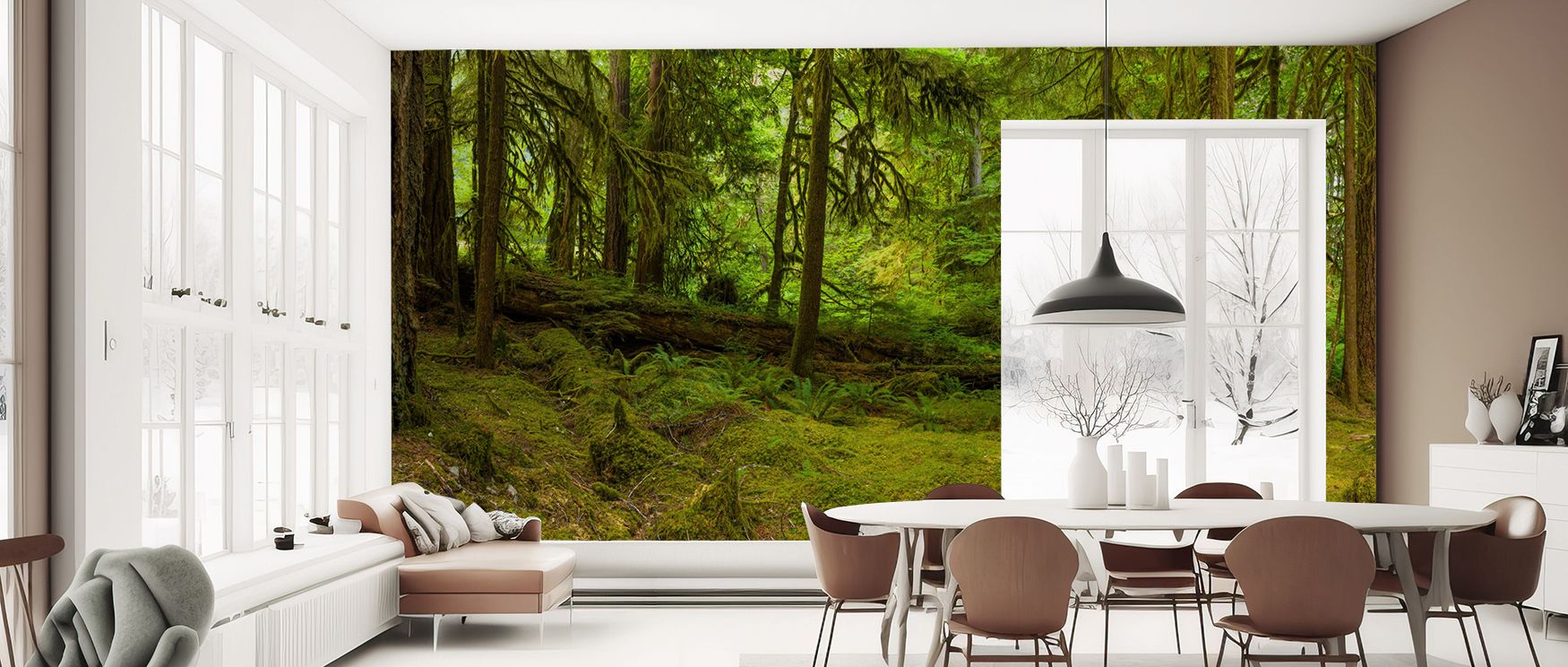 Expressive woodland imagery defines the Ancient Groves Wallpaper, arranged in balanced tones. Its design conveys refinement, enriching bedrooms, offices, or shared interiors with natural decorative artistry. 