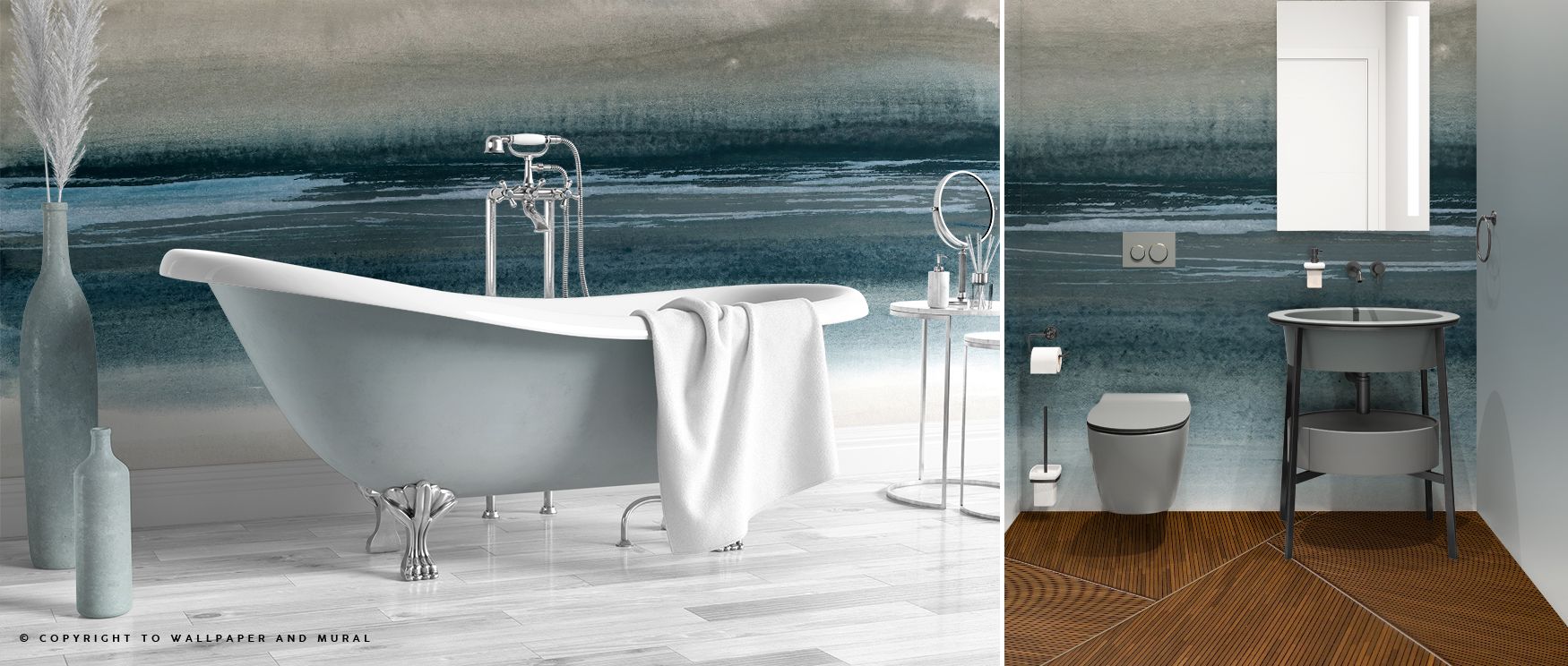 At The End Of The Day Wallpaper embodies twilight beauty through balanced tones. Its design conveys refinement, uplifting bedrooms, offices, or living areas with decorative charm and artistic calmness. 