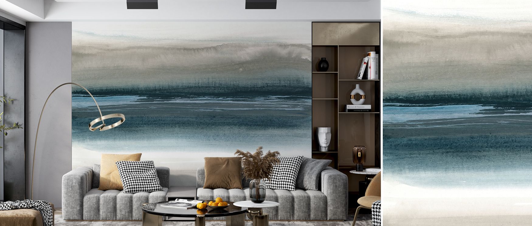 At The End Of The Day Wallpaper highlights serene tones arranged in evening rhythm. Its design conveys refinement, uplifting bedrooms, offices, or living areas with decorative artistry. 
