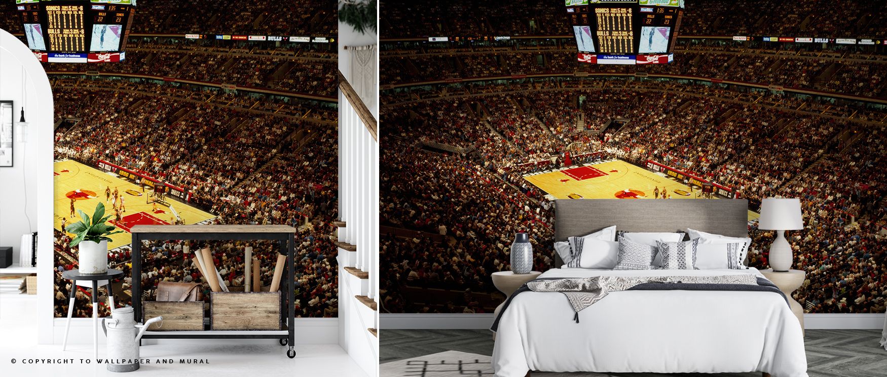 Basketball Dreams Wallpaper illustrates energy through vibrant imagery of sport. Its design conveys refinement, uplifting bedrooms, game rooms, or living areas with decorative charm and dynamic artistry. 