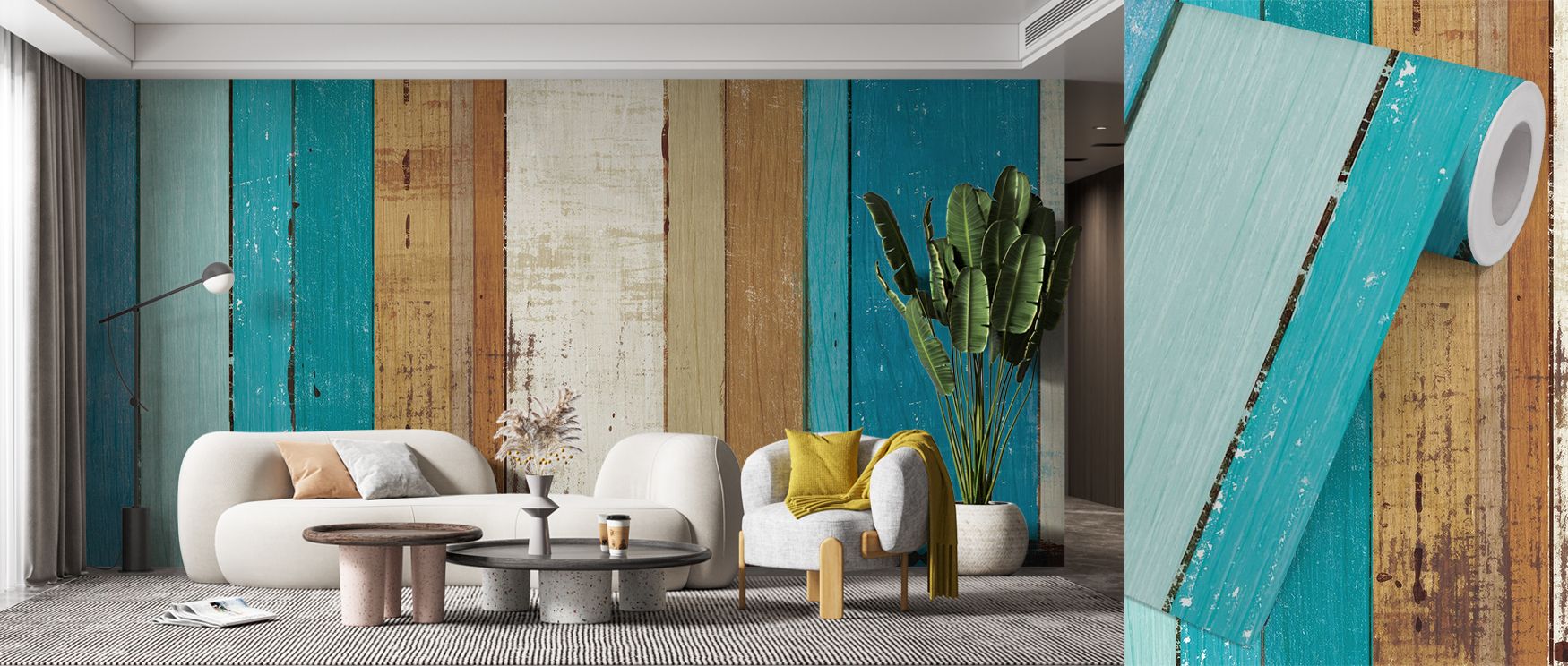 The Beachscape VIII Wallpaper highlights balanced imagery of sea and shore. Its design conveys calmness, enriching bedrooms, offices, or shared interiors with decorative artistry and timeless coastal charm. 