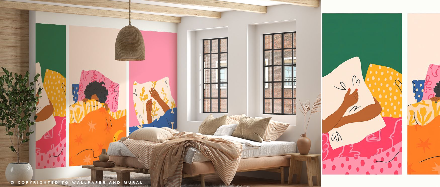 Bedtime Stories Wallpaper embodies enchanting charm with playful imagery. Its design conveys refinement, uplifting bedrooms, nurseries, or living spaces with decorative artistry and joyful resonance. 