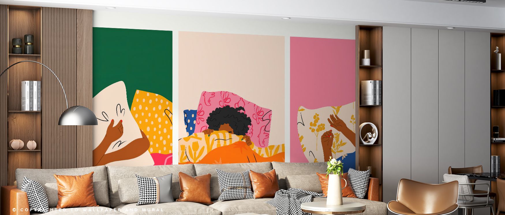 Bedtime Stories Wallpaper embodies whimsical refinement with imagery inspired by stories. Its design conveys innocence, uplifting bedrooms, nurseries, or living areas with decorative artistry and imaginative charm. 