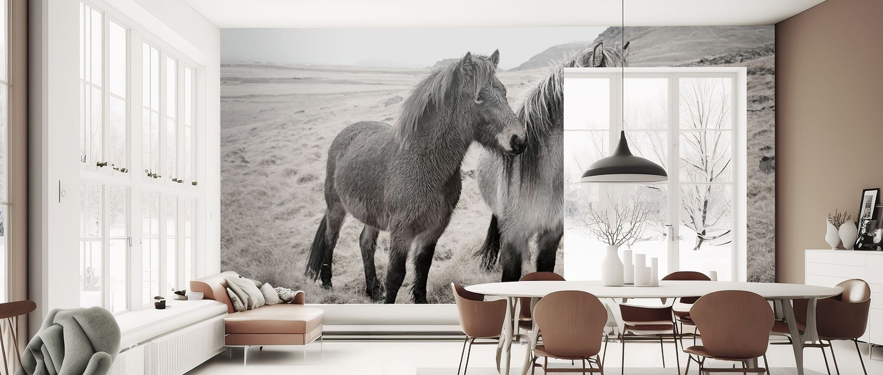 Bjarni And Imir Wallpaper embodies decorative storytelling through whimsical imagery. Its design conveys refinement, uplifting bedrooms, nurseries, or living spaces with artistic resonance and playful charm. 