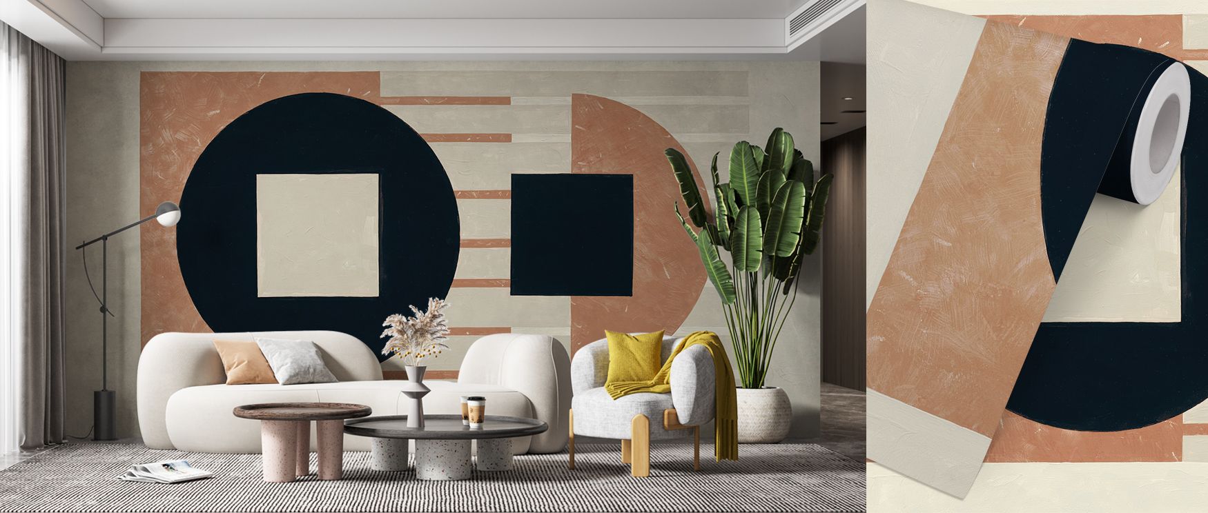 Brown Speaking Wallpaper embodies calmness through its flowing palette. It offers bedrooms gentle serenity, offices contemporary refinement, and living rooms stylish composure, transforming spaces with warmth and balance.