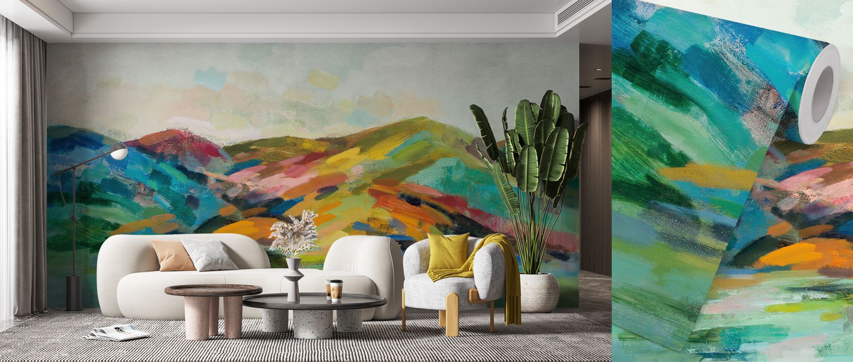 California Spring Wallpaper embodies renewal through blossoms and color. Bedrooms invite relaxation, offices radiate charm, and living rooms thrive with lively spirit, creating interiors filled with modern seasonal beauty.