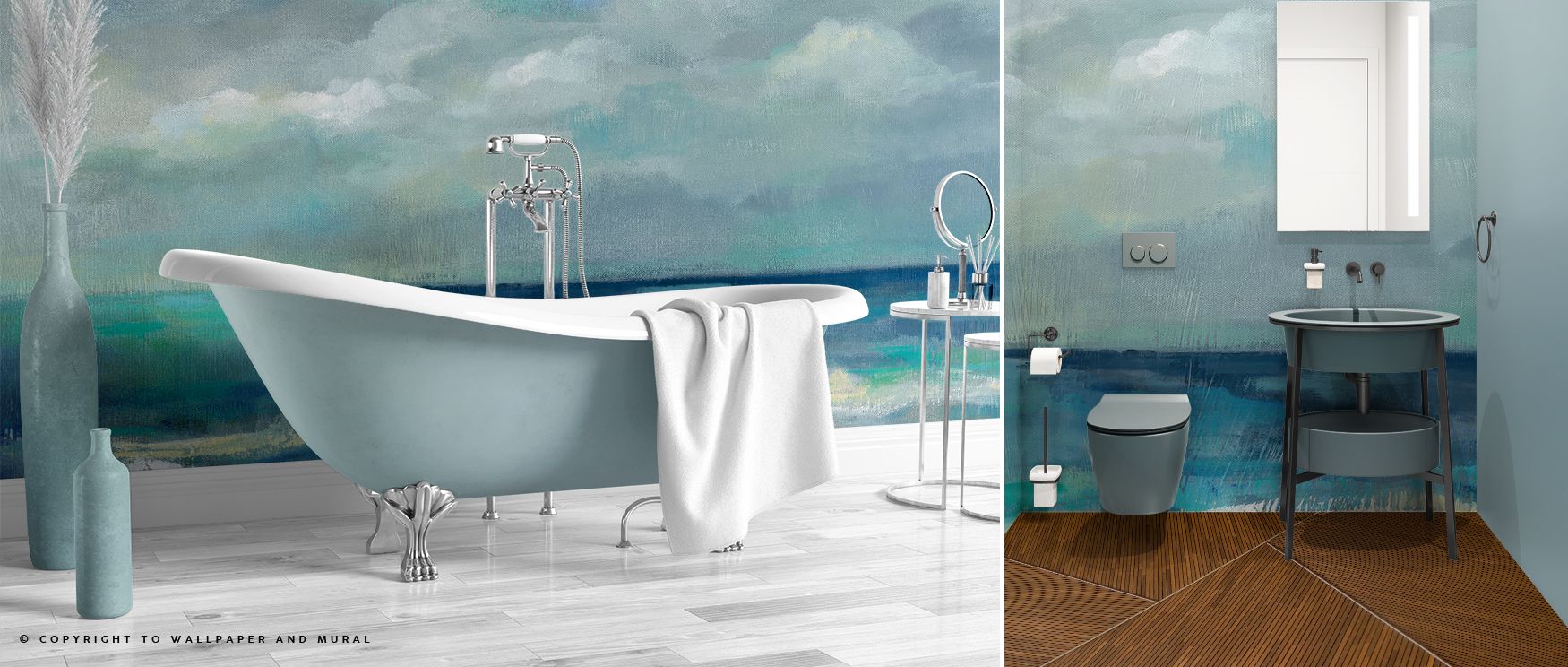 The Clouds And Sea Wallpaper captures elegance of natural rhythm, surrounding homes with gentle tones of blue and white. Interiors become retreats filled with balance and atmosphere, as bedrooms, offices, or family rooms glow with calmness, offering refle