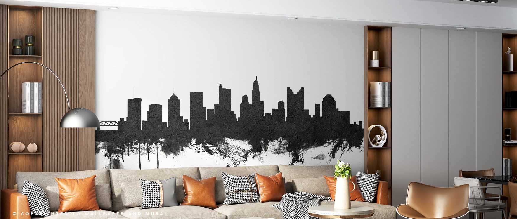 Radiant contrasts define Columbus Ohio Skyline Black & White Wallpaper, surrounding interiors with cultural elegance. Its compositions capture architecture in luminous monochrome, transforming walls into timeless cityscapes that enrich bedrooms, offices, 