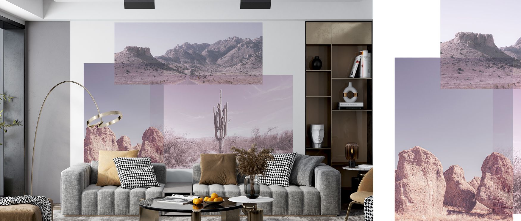In Desert Snaps Wallpaper, desert beauty emerges in luminous tones. Its artistry surrounds bedrooms, offices, or family areas with calm vitality, creating immersive retreats enriched with balance, charm, and timeless sophistication that enriches décor and