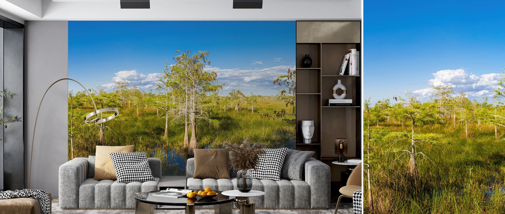 Dwarf Cypress Trees Wallpaper conveys calm resonance, surrounding interiors with luminous imagery. Homes glow with serenity and balance, as bedrooms, offices, or living spaces are enriched with charm, cultural pride, and reflective resonance that inspires