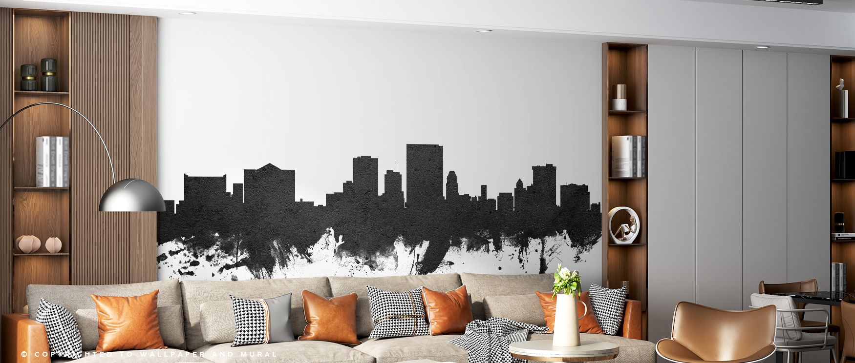 In Dundee Scotland Skyline Black & White Wallpaper, contrasts are softened into rhythm, surrounding homes with elegance. Bedrooms, offices, or stylish living rooms are enriched with balance, calm resonance, and cultural pride, creating retreats filled wit