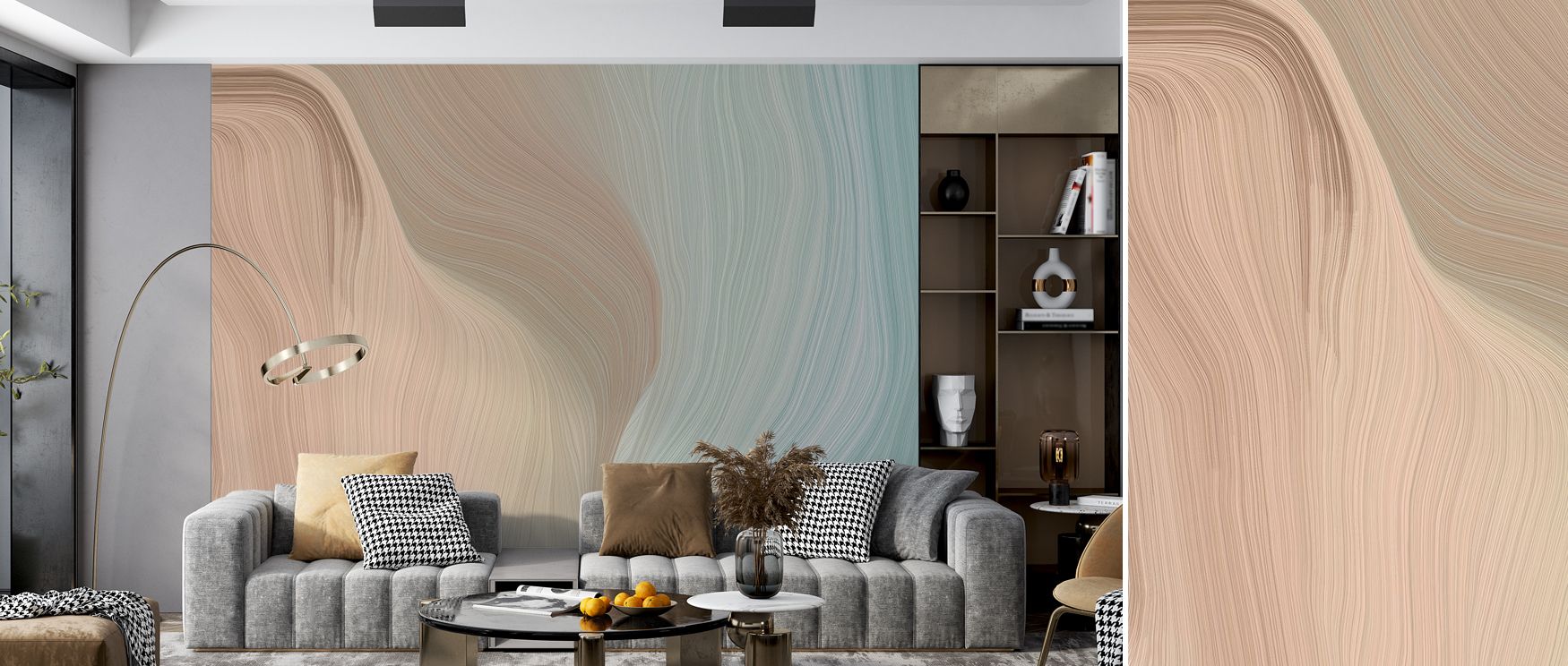 Dunes and Skies Wallpaper conveys calm resonance of natural imagery, surrounding interiors with luminous balance. Homes glow with serenity, as bedrooms, offices, or family spaces are enriched with timeless rhythm, charm, and reflective artistry. 