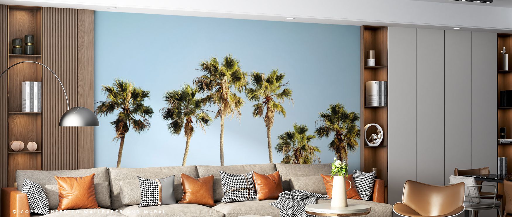 Dwarf Cypress Trees Wallpaper conveys elegance of natural design, surrounding interiors with atmosphere of serenity. Its artistry enriches bedrooms, offices, or stylish living areas with calmness, charm, and reflective resonance, creating retreats filled 