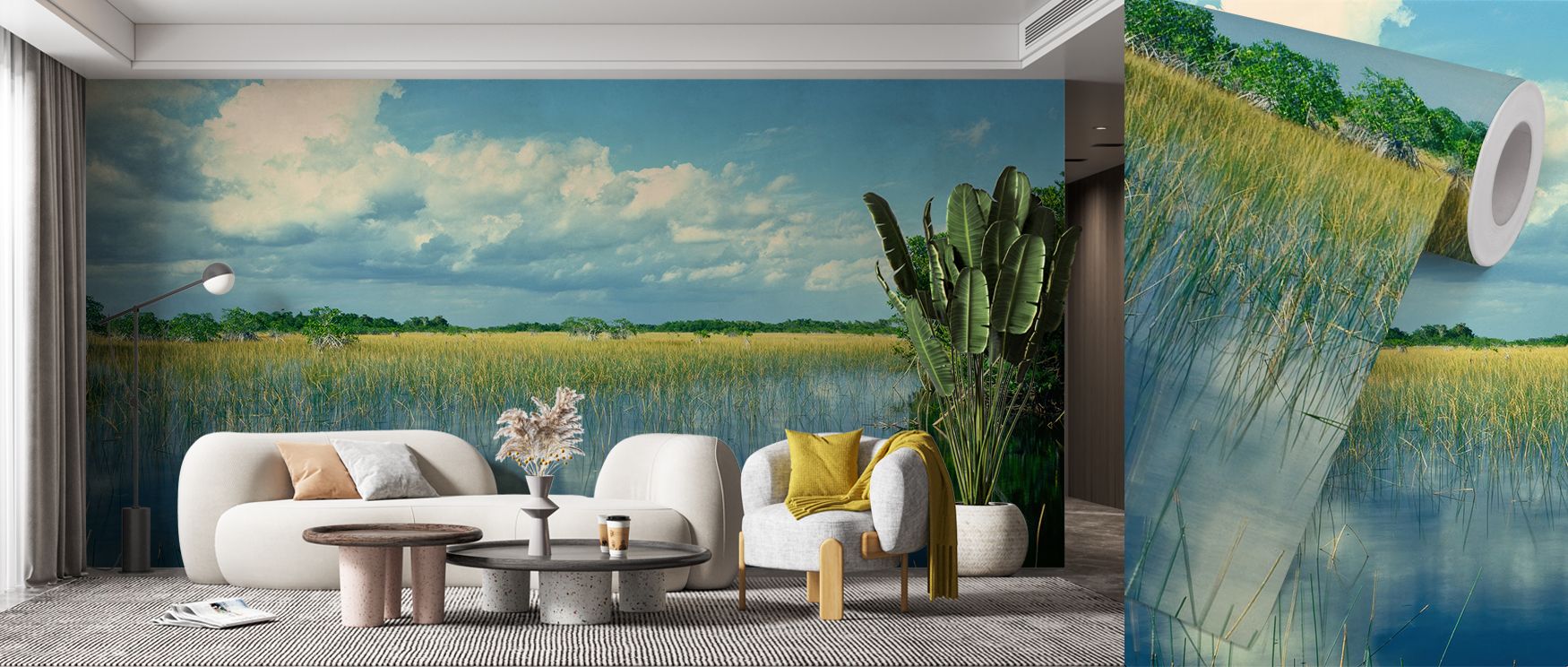 Eden Branches Wallpaper reflects artistry of natural imagery, surrounding interiors with serenity. Its compositions enrich bedrooms, offices, or stylish family areas with atmosphere of calm resonance, balance, and cultural pride, creating immersive retrea