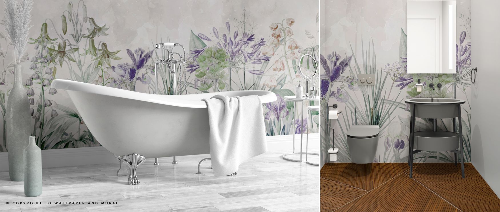 Field of Dreams Deep Purple Wallpaper conveys calm resonance, surrounding interiors with mystical tones. Homes glow with atmosphere of serenity, charm, and reflective artistry, enriching bedrooms, offices, or family spaces with cultural pride and inspirat